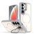 Samsung Galaxy S26 Bright Color Contrast Skin-feel Camera Bracket Magsafe Phone Case - Grey