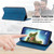 Samsung Galaxy S26 Business Solid Color Magnetic RFID Leather Phone Case - Blue