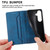 Samsung Galaxy S26 Business Solid Color Magnetic RFID Leather Phone Case - Blue