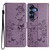 Samsung Galaxy S26 Butterflies and Flowers Leather Phone Case - Purple