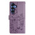 Samsung Galaxy S26 Butterflies and Flowers Leather Phone Case - Purple