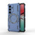 Samsung Galaxy S26 Butterfly Armor MagSafe Magnetic Ring Shockproof Phone Case - Blue