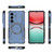 Samsung Galaxy S26 Butterfly Armor MagSafe Magnetic Ring Shockproof Phone Case - Blue