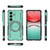 Samsung Galaxy S26 Butterfly Armor MagSafe Magnetic Ring Shockproof Phone Case - Light Green