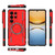 Samsung Galaxy S26 Butterfly Armor MagSafe Magnetic Ring Shockproof Phone Case - Red