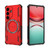 Samsung Galaxy S26 Butterfly Armor MagSafe Magnetic Ring Shockproof Phone Case - Red