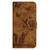 Samsung Galaxy S26 Butterfly Cat Embossing Flip Leather Phone Case - Brown