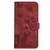 Samsung Galaxy S26 Butterfly Cat Embossing Flip Leather Phone Case - Red