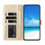 Samsung Galaxy S26 Butterfly Flutter Pattern Embossed Leather Phone Case - Gold
