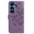 Samsung Galaxy S26 Butterfly Flutter Pattern Embossed Leather Phone Case - Purple