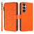 Samsung Galaxy S26 Butterfly Love Flower Multi-card Zipper Wallet Leather Phone Case - Orange