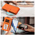 Samsung Galaxy S26 Butterfly Love Flower Multi-card Zipper Wallet Leather Phone Case - Orange