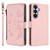 Samsung Galaxy S26 Butterfly Love Flower Multi-card Zipper Wallet Leather Phone Case - Pink