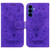 Samsung Galaxy S26 Butterfly Rose Embossed Leather Phone Case - Purple