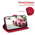 Samsung Galaxy S26 Butterfly Rose Embossed Leather Phone Case - Red