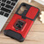 Samsung Galaxy S26 Camera Shield Card Slot PC+TPU Phone Case - Red
