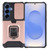Samsung Galaxy S26 Camera Shield Card Slot PC+TPU Phone Case - Rose Gold