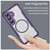Samsung Galaxy S26 Carbon Fiber Texture MagSafe Translucent Phone Case - Purple