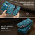 Samsung Galaxy S26 CaseMe 008 Detachable Multifunctional Leather Phone Case - Blue