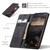 Samsung Galaxy S26 CaseMe 013 Multifunctional Horizontal Flip Leather Phone Case - Black