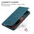 Samsung Galaxy S26 CaseMe 013 Multifunctional Horizontal Flip Leather Phone Case - Blue