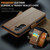 Samsung Galaxy S26 CaseMe 023 Butterfly Buckle Litchi Texture RFID Anti-theft Leather Phone Case - Brown