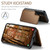 Samsung Galaxy S26 CaseMe C22 Card Slots Holder RFID Anti-theft Phone Case - Brown