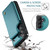 Samsung Galaxy S26 CaseMe C22 Card Slots Holder RFID Anti-theft Phone Case - Green
