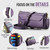 Samsung Galaxy S26 CaseMe C36 Card Slots Zipper Wallet RFID Anti-theft Leather Phone Case - Purple