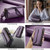 Samsung Galaxy S26 CaseMe C36 Card Slots Zipper Wallet RFID Anti-theft Leather Phone Case - Purple