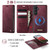 Samsung Galaxy S26 CaseMe C49 Magnetic RFID Blocking Detachable Wallet Leather Phone Case - Red