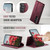 Samsung Galaxy S26 CaseMe C49 Magnetic RFID Blocking Detachable Wallet Leather Phone Case - Red