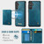 Samsung Galaxy S26 CaseMe Me80 Series Detachable Wallet Magnetic RFID Vegan Leather Phone Case - Green