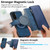 Samsung Galaxy S26 CaseNeo MagSafe RFID Anti-theft Zipper Wallet Retro Leather Phone Case - Blue