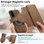 Samsung Galaxy S26 CaseNeo MagSafe RFID Anti-theft Zipper Wallet Retro Leather Phone Case - Brown