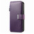 Samsung Galaxy S26 CaseNeo MagSafe RFID Anti-theft Zipper Wallet Retro Leather Phone Case - Purple