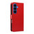 Samsung Galaxy S26 Cat and Bee Embossed Flip Leather Phone Case - Red