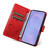 Samsung Galaxy S26 Cat and Bee Embossed Flip Leather Phone Case - Red