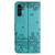 Samsung Galaxy S26 Cat Embossing Pattern Leather Phone Case with Lanyard - Blue