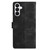 Samsung Galaxy S26 Cherry Blossom Butterfly Skin Feel Embossed PU Phone Case - Black