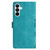 Samsung Galaxy S26 Cherry Blossom Butterfly Skin Feel Embossed PU Phone Case - Green
