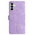 Samsung Galaxy S26 Cherry Blossom Butterfly Skin Feel Embossed PU Phone Case - Purple