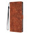 Samsung Galaxy S26 Cherry Blossoms Embossed Leather Phone Case - Brown