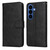 Samsung Galaxy S26 Classic Calf Texture Flip Leather Phone Case - Black