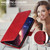 Samsung Galaxy S26 Classic Calf Texture Flip Leather Phone Case - Red