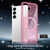 Samsung Galaxy S26 Clear Glitter Magnetic PC Hybrid TPU Phone Case - Pink