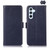 Samsung Galaxy S26 Crazy Horse Top Layer Cowhide Leather Phone Case - Blue