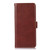 Samsung Galaxy S26 Crazy Horse Top Layer Cowhide Leather Phone Case - Brown