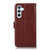 Samsung Galaxy S26 Crazy Horse Top Layer Cowhide Leather Phone Case - Brown