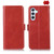 Samsung Galaxy S26 Crazy Horse Top Layer Cowhide Leather Phone Case - Red